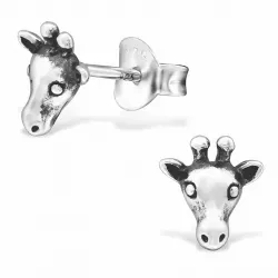 Små giraf øreringe i sølv
