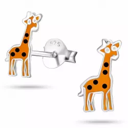 Billige giraf øreringe i sølv