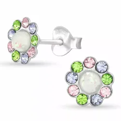 blomster ørestikker i sølv - Little Ones