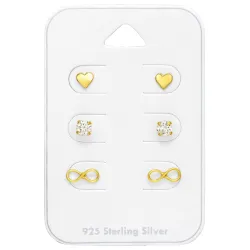 små ørestikker i forgyldt sølv - Little Ones