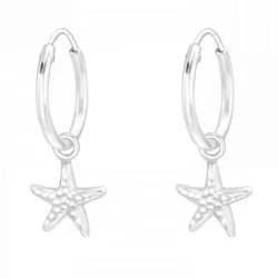 12 mm stjerne creoler i sølv - Little Ones