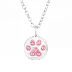 pote krystal Halskæde med vedhæng i sølv - Little Ones