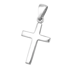 11 x 15 mm kors vedhæng i sølv