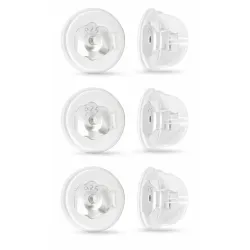 3 par butterflies i sølv