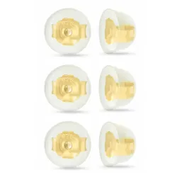 3 par butterflies i forgyldt sølv