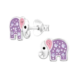 elefant børneøreringe i sølv - Little Ones
