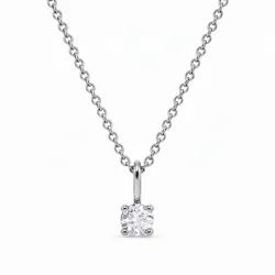 halskæde med lab grown diamant vedhæng i sølv 0,11 ct