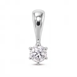 0,11 ct lab grown diamant vedhæng i rhodineret sølv