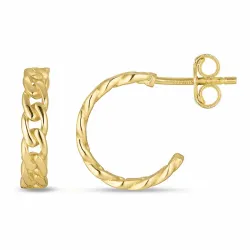 halvcreoler i 9 karat guld - Gold Collection