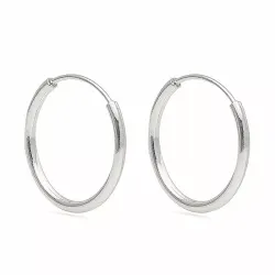 12 mm creoler i sølv