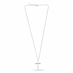 kors halskæde i sølv med vedhæng i sølv