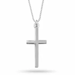 Kollektionsprøve kors halskæde i sølv med korsvedhæng i sølv