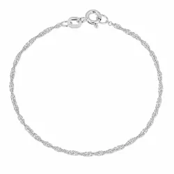 BNH singaporearmbånd i sølv 21 cm x 1,5 mm