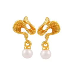 Hultquist Hedda petite øreringe i forgyldt sølv