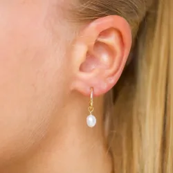 halvcreoler i 9 karat guld - Gold Collection