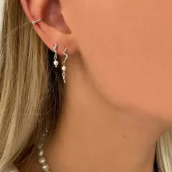 Nava Kai Petite perle øreringe i sølv