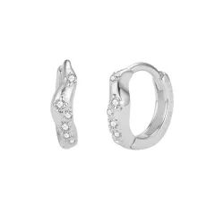 10 mm Nava Ara creoler i sølv