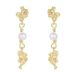 Nava Kaa øreringe i forgyldt sølv