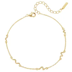 Nava Naga armbånd i forgyldt sølv