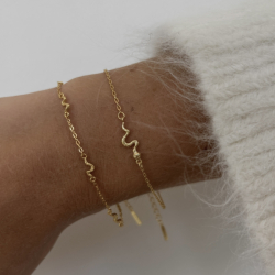 Nava Naga armbånd i forgyldt sølv