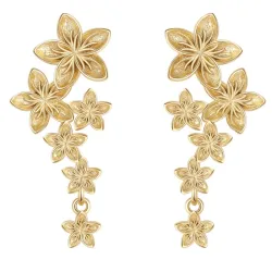 Nava Leia øreringe i forgyldt sølv