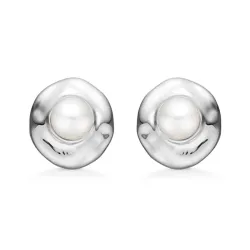 Studio Z Essence perle ørestikker i sølv