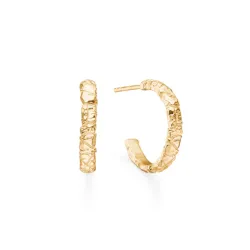 Studio Z Bigger Element ørestikker i forgyldt sølv