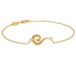 Studio Z Curiosity armbånd i forgyldt sølv