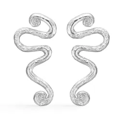 Studio Z Wave ørestikker i sølv