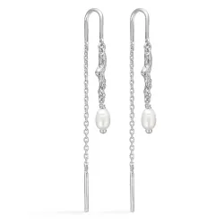 Studio Z Tangled kæde øreringe i sølv