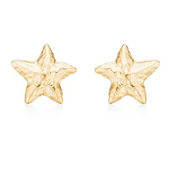 Studio Z Starfish Lustre ørestikker i forgyldt sølv