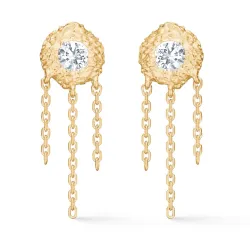 Studio Z Wild Cliff ørestikker i forgyldt sølv hvid zirkon