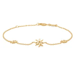 Studio Z Ocean Aura armbånd i forgyldt sølv