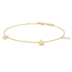 Studio Z Starfish Lustre armbånd i forgyldt sølv