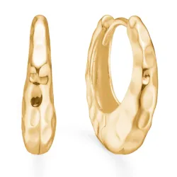 Studio Z Bumped creoler i forgyldt sølv