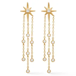 Studio Z Twinkle øreringe i forgyldt sølv hvid zirkon