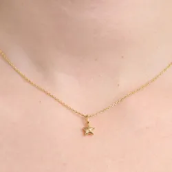 Studio Z Shiny Star halskæde i forgyldt sølv