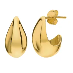 Khaai Studio Luma øreringe i forgyldt stål