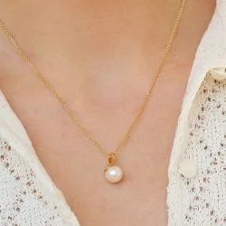 perle vedhæng i 9 karat guld - Gold Collection