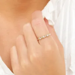 brillantring i 14 karat guld 0,247 ct