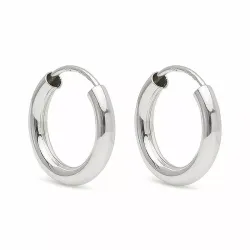 15 mm Scrouples creoler i sølv