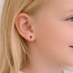 mariehøne øreringe i sølv - Little Ones