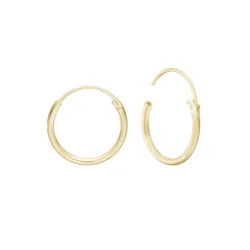 12 mm Aagaard creoler i 8 karat guld