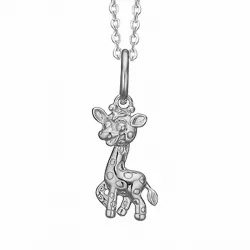 Aagaard giraf vedhæng med halskæde i sølv