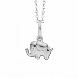 Aagaard elefant vedhæng med halskæde i sølv
