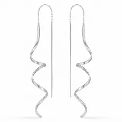 Støvring Design lange øreringe i sølv