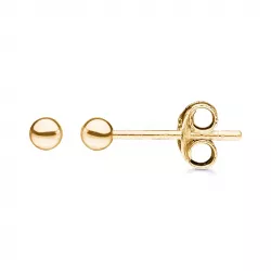 3 mm Støvring Design kugle øreringe i 8 karat guld