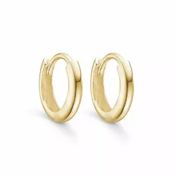 10 mm støvring design creoler i 8 karat guld