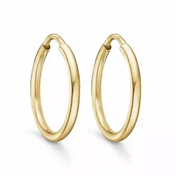 15 mm Støvring Design creoler i 14 karat guld