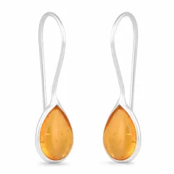 rav øreringe i sølv - Loom Stones